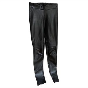 WOLFORD ESTELLA FAUX LEATHER LEGGINGS SZ10/ medium